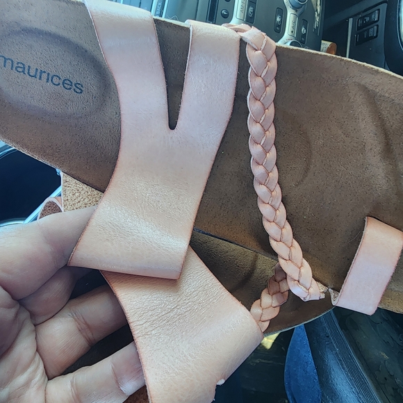 Maurices Pink Braided Sandals - Picture 2 of 4